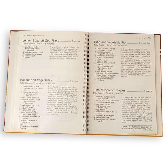 VTG 1982 Kenmore Microwave Cookery Cookbook Spiral Bound 80s Retro Recipes - Picture 16 of 16